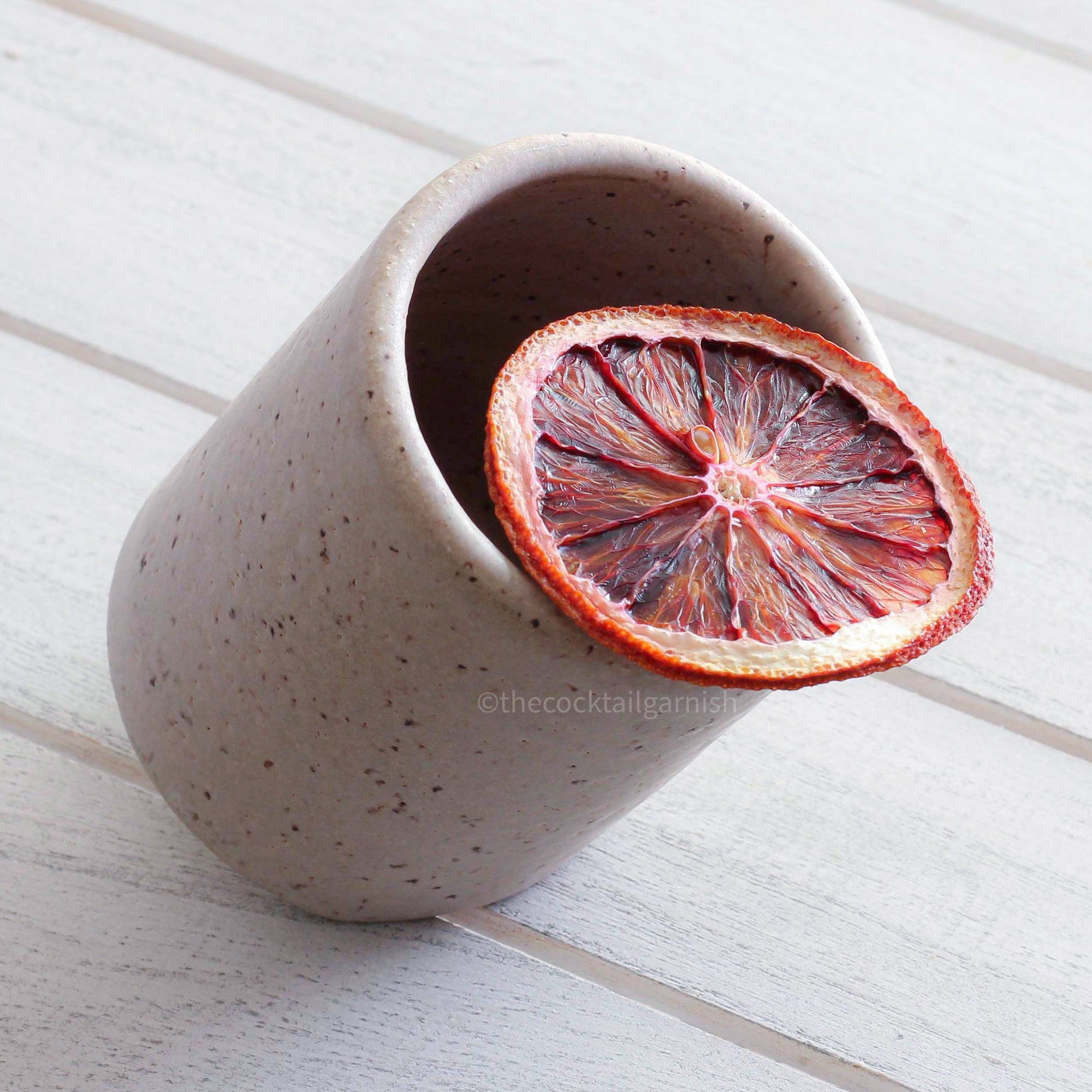 Dehydrated Blood Orange Garnish