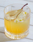 Pear Cocktail Garnishes in Cognac and Whiskey Cocktail